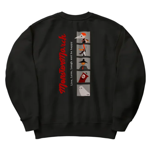 モンスターマーチ　白文字 Heavyweight Crew Neck Sweatshirt