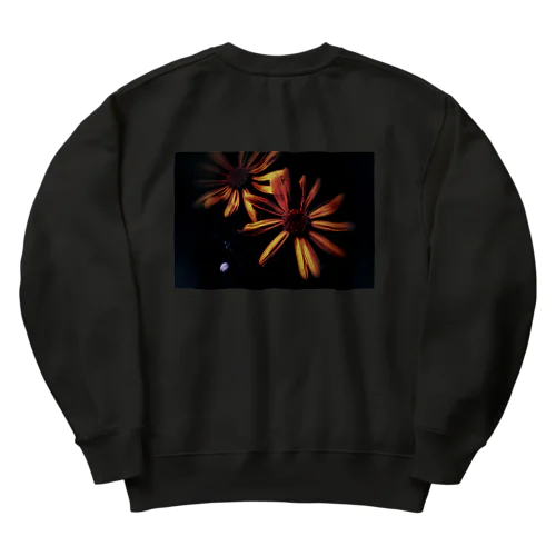 Flower dark Heavyweight Crew Neck Sweatshirt