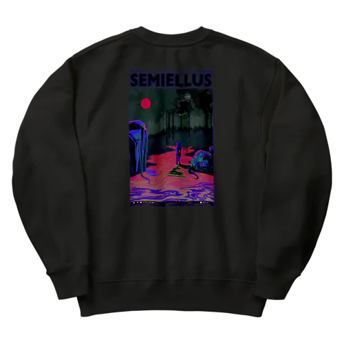 SEMIELLUS blue Heavyweight Crew Neck Sweatshirt