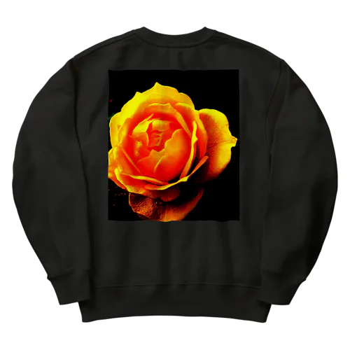 Yellow Rose Heavyweight Crew Neck Sweatshirt