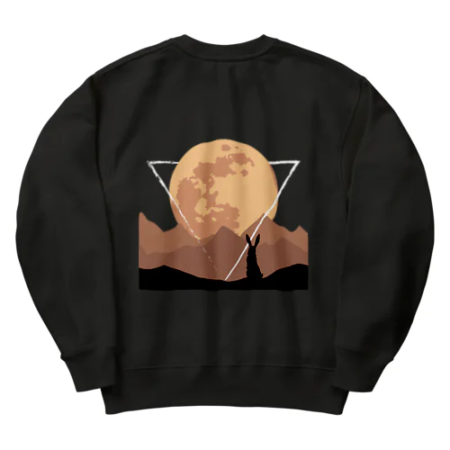 MOON RABBIT Heavyweight Crew Neck Sweatshirt