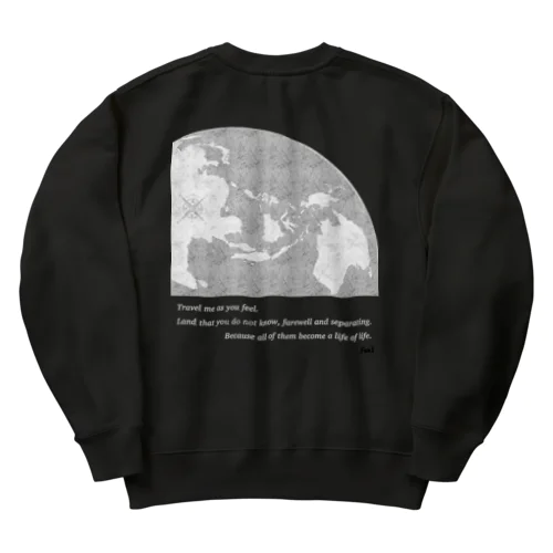 アジア地図 Heavyweight Crew Neck Sweatshirt