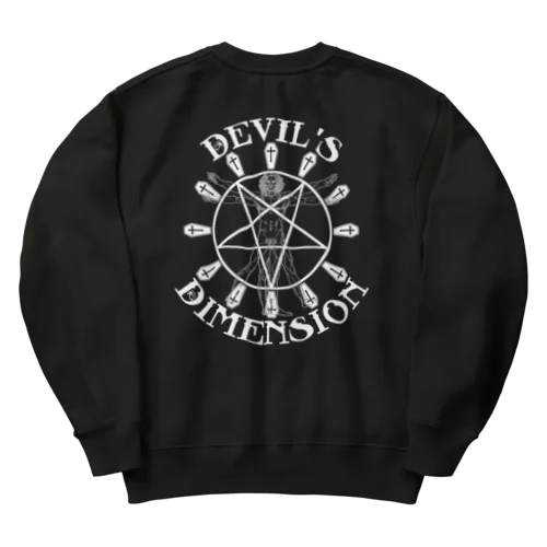 DEVILS DIMENSION No.1 Heavy Sweat Shirt Heavyweight Crew Neck Sweatshirt