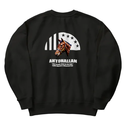 AHTOHALLAN・白 Heavyweight Crew Neck Sweatshirt