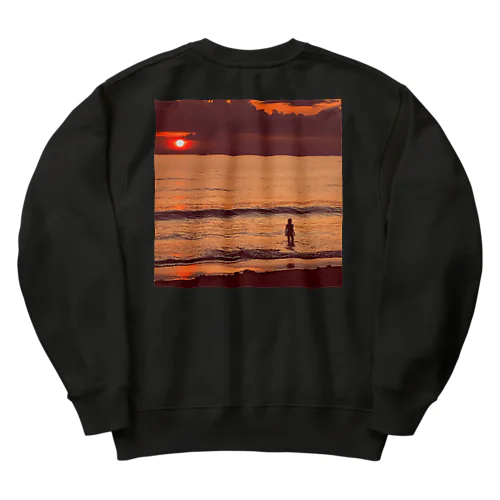 sunset 2 Heavyweight Crew Neck Sweatshirt