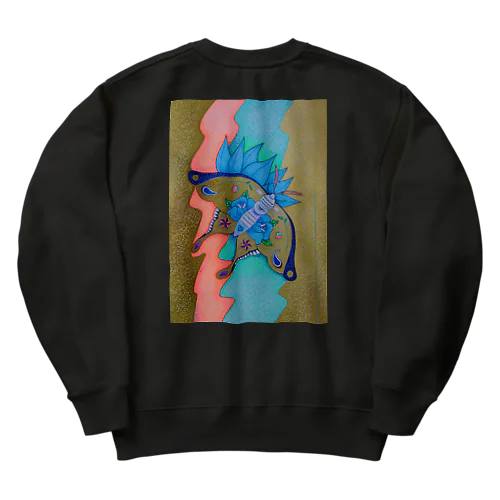 蛾　 Heavyweight Crew Neck Sweatshirt