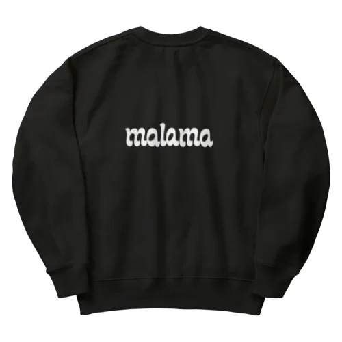 White malama Heavyweight Crew Neck Sweatshirt