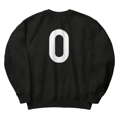 バックプリント：ただの0です。（白文字） Heavyweight Crew Neck Sweatshirt