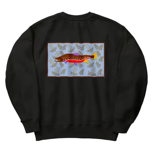 アカハラマス×花束×草束 Heavyweight Crew Neck Sweatshirt