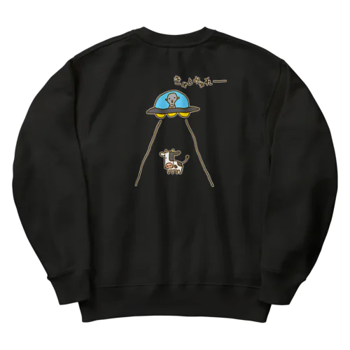 【バックプリント】画伯チックなキャトルミューティレーション Heavyweight Crew Neck Sweatshirt