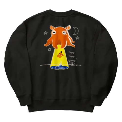 バックプリント　たこさんwinなーとメンダコUFO Heavyweight Crew Neck Sweatshirt