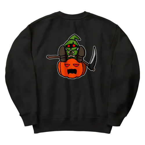 スケアクロウとジャック・オー・ランタン（バックプリント） Heavyweight Crew Neck Sweatshirt