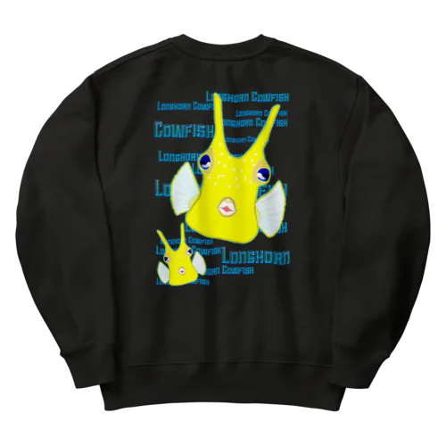 Longhorn Cowfish(コンゴウフグ)　バックプリント Heavyweight Crew Neck Sweatshirt