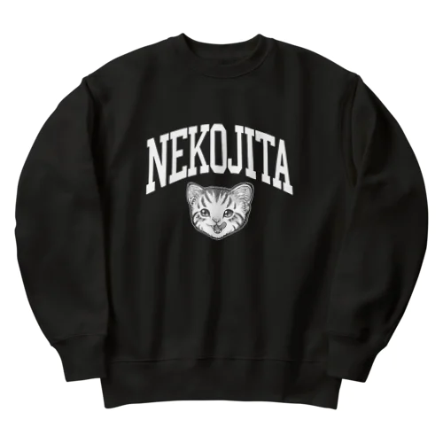 猫舌カミングアウト_ホワイト Heavyweight Crew Neck Sweatshirt