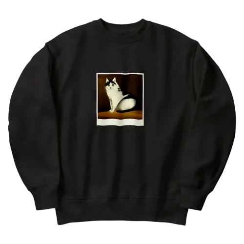 家の猫 Heavyweight Crew Neck Sweatshirt