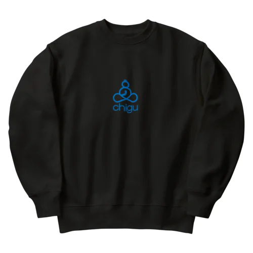 chigu_blue_v Heavyweight Crew Neck Sweatshirt