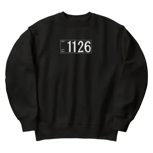 1126(ホワイト) Heavyweight Crew Neck Sweatshirt