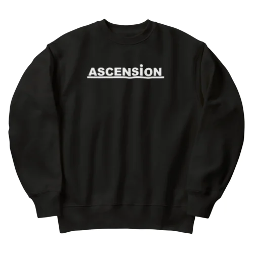 アセンション（ASCENSION）白文字 Heavyweight Crew Neck Sweatshirt