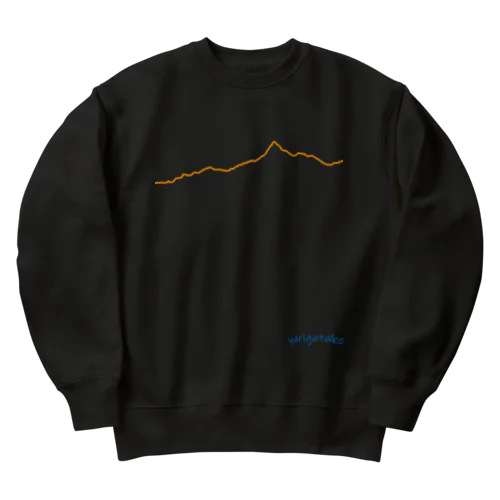 槍ヶ岳ライン Heavyweight Crew Neck Sweatshirt