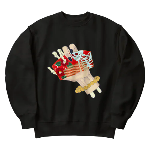 櫛 Heavyweight Crew Neck Sweatshirt