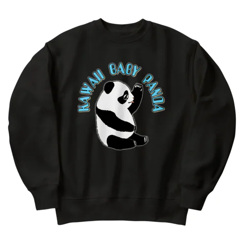 Kawaii Baby Panda Heavyweight Crew Neck Sweatshirt