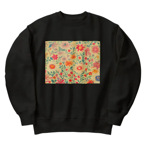 花柄その5 Heavyweight Crew Neck Sweatshirt