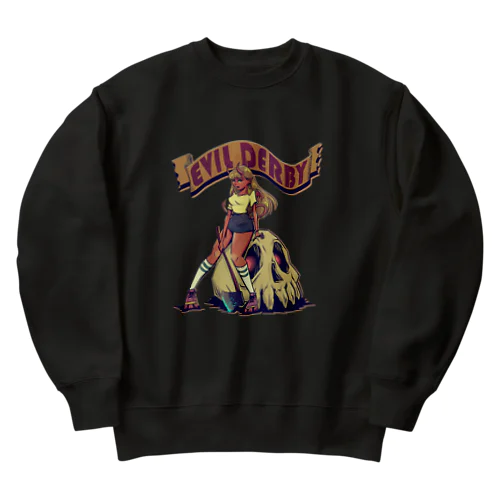 "Evil Derby" Heavyweight Crew Neck Sweatshirt