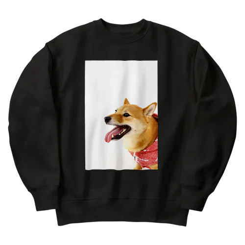 柴犬 笑顔のままで Heavyweight Crew Neck Sweatshirt