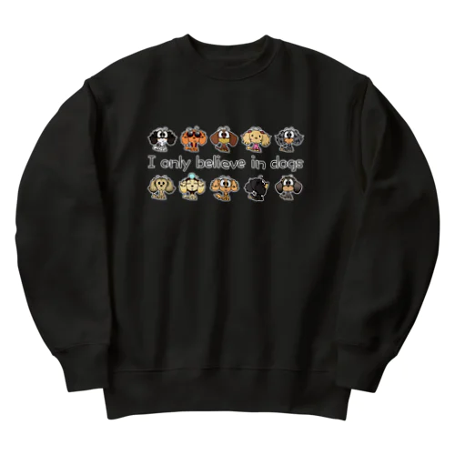 おすわりダックス　整列 Heavyweight Crew Neck Sweatshirt