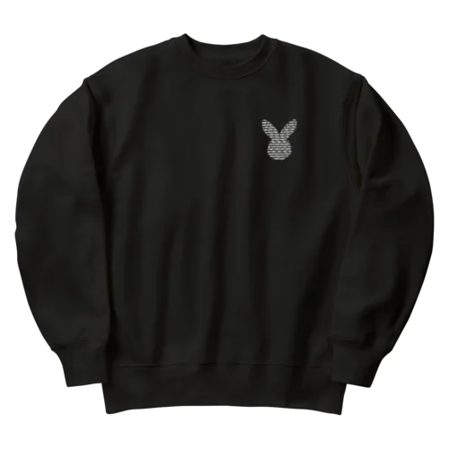 ボーダーうさぎ Heavyweight Crew Neck Sweatshirt