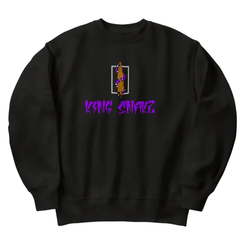 King Snake(PURPLE) Heavyweight Crew Neck Sweatshirt