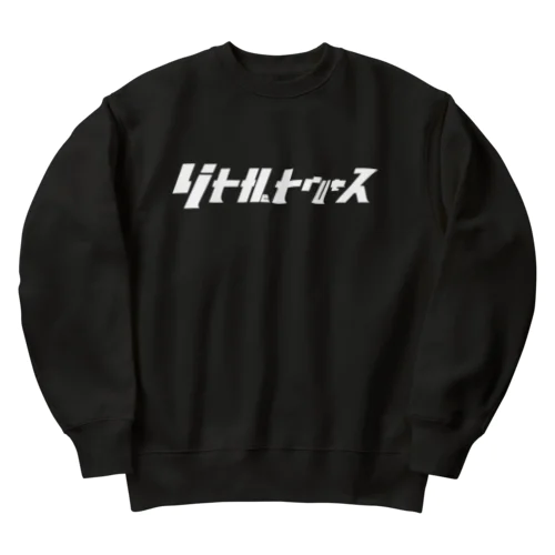 リトルトゥルース　白 Heavyweight Crew Neck Sweatshirt