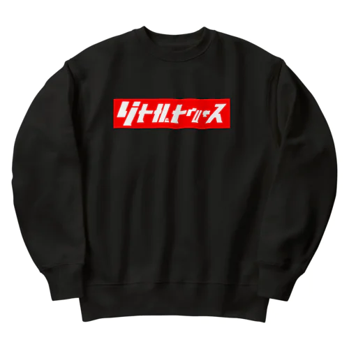 リトルトゥルース　赤バック Heavyweight Crew Neck Sweatshirt