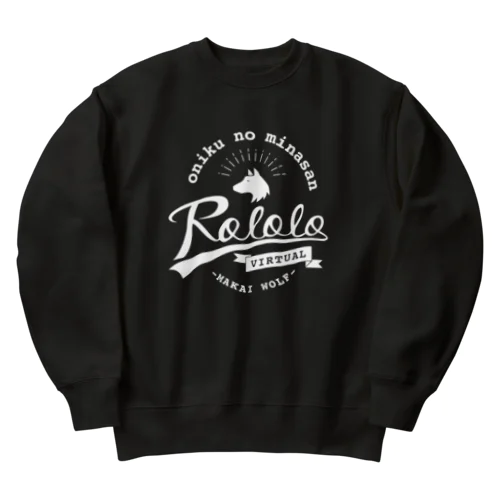 ロロロゴ VINTAGE／ホワイト Heavyweight Crew Neck Sweatshirt