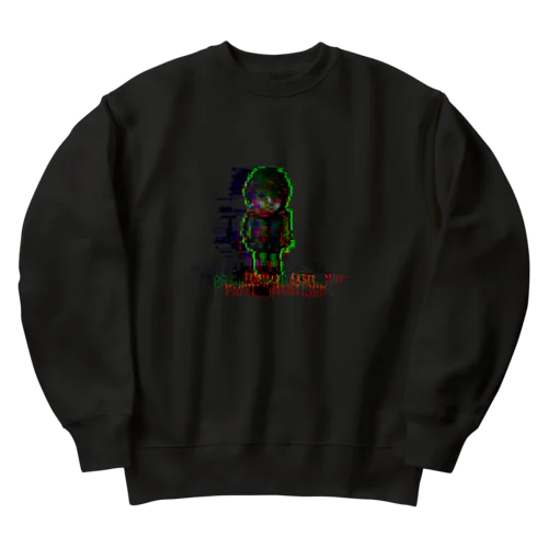 カマキリ女 ドット絵(バグ) Heavyweight Crew Neck Sweatshirt