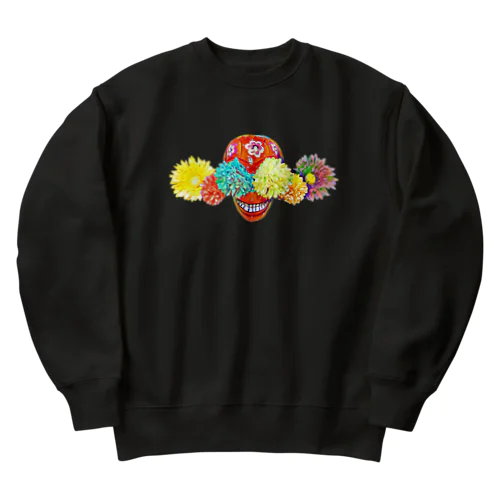 死者の日！カラベラさん Heavyweight Crew Neck Sweatshirt