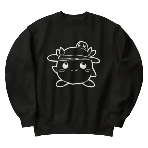 モケラさん(線画) Heavyweight Crew Neck Sweatshirt