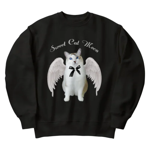 ♱𝔞𝔫𝔤𝔢𝔩 𝔠𝔞𝔱 𝔪𝔬𝔠𝔞♱ Heavyweight Crew Neck Sweatshirt