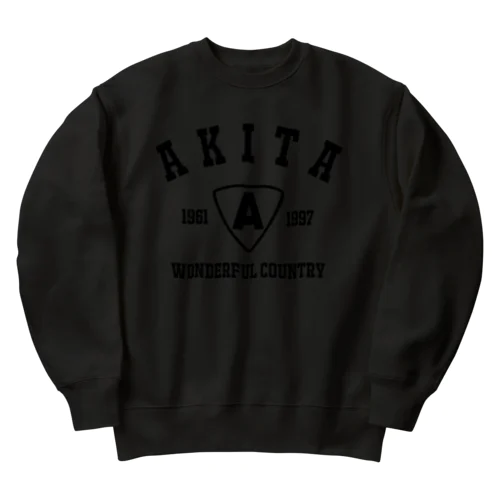 美の国、秋田 Heavyweight Crew Neck Sweatshirt