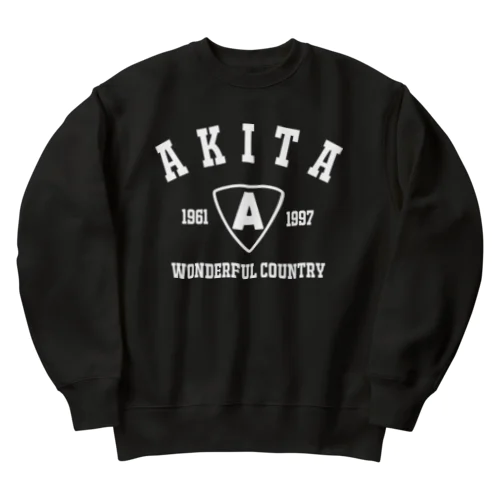 美の国、秋田 Heavyweight Crew Neck Sweatshirt