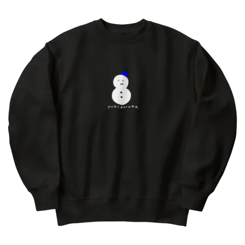 雪だるま（青帽子） Heavyweight Crew Neck Sweatshirt