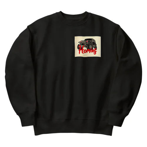 Homies truck sweat Heavyweight Crew Neck Sweatshirt