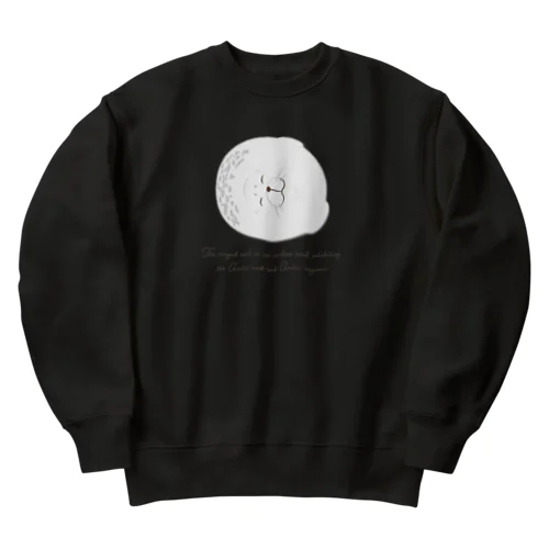 スヤスヤ ワモンアザラシ sleeping ringed seal Heavyweight Crew Neck Sweatshirt