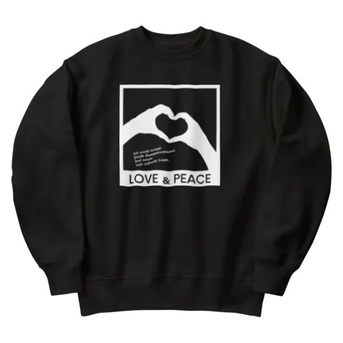 LOVE and PEACE Heavyweight Crew Neck Sweatshirt