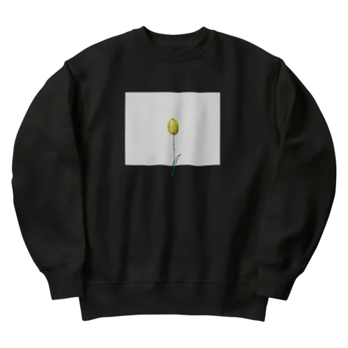 Lemon Tulip × Greige × Logo Heavyweight Crew Neck Sweatshirt