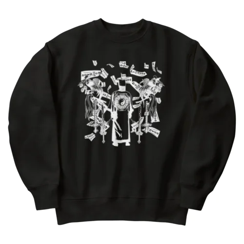 【白基調】道士降臨 Heavyweight Crew Neck Sweatshirt