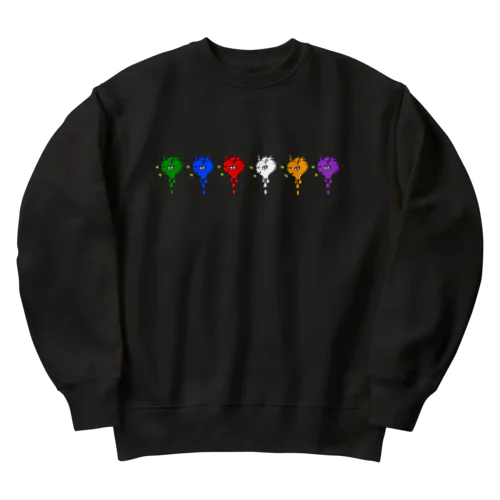 peace hearts Heavyweight Crew Neck Sweatshirt