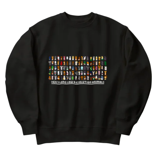 VeryLongLowResolutionAnimals Heavyweight Crew Neck Sweatshirt