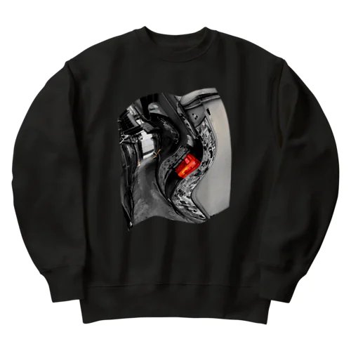 歪み ｢路地裏Ⅱ｣ Heavyweight Crew Neck Sweatshirt