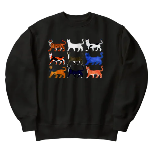 ネコたち Heavyweight Crew Neck Sweatshirt